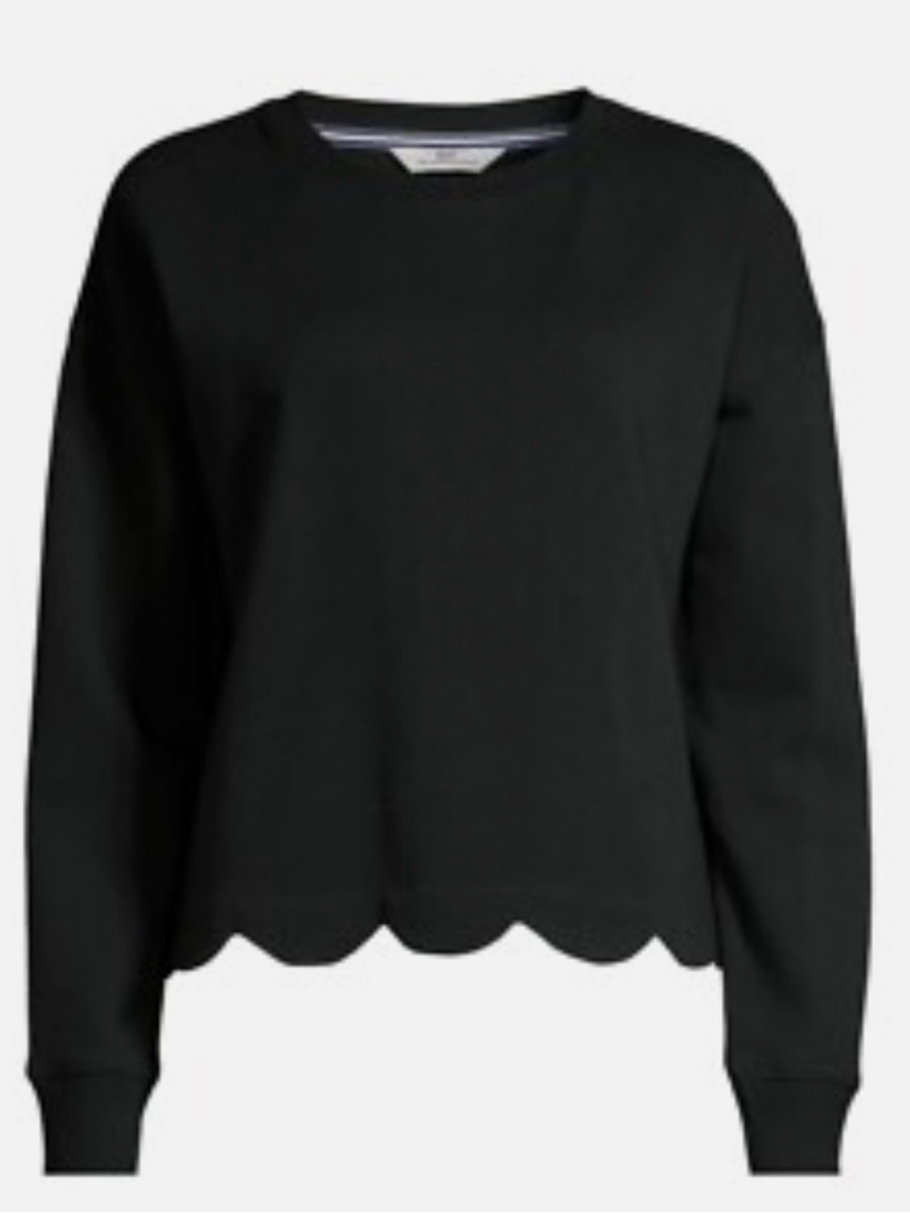 Vineyard Vines Black Scallop Hem Sweatshirt XL